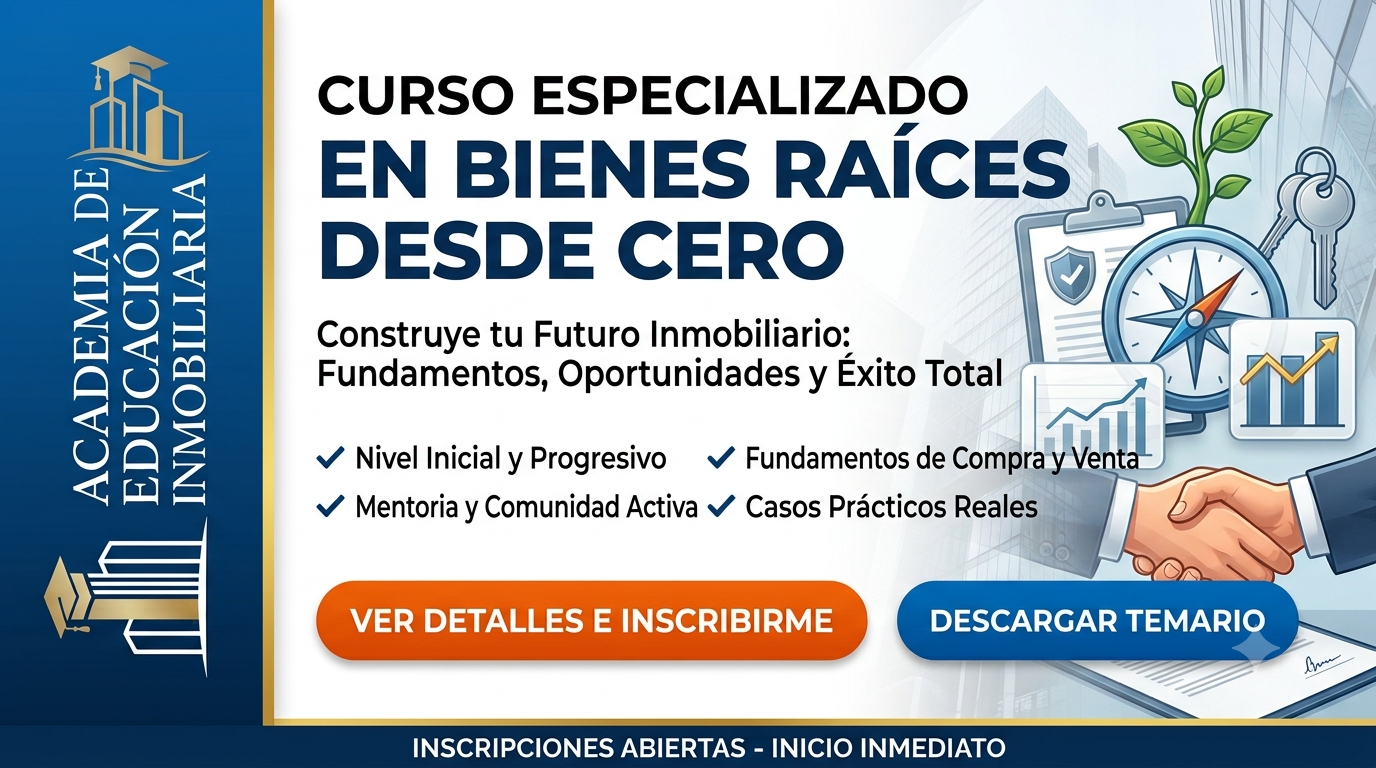 CURSO BIENES RAICES DESDE CERO